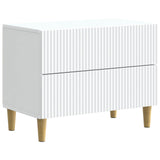 Bedside Cabinet White 62 x 34.5 x 48 cm Engineered Wood 894545