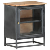 Bedside Cabinet Grey 40x30x50 cm Solid Acacia Wood 323501