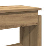 Console Table Artisan Oak 80x30x80 cm Engineered Wood 856625