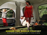 4 Man Tunnel Tent, Family Camping Tent with Porch, Bedroom and Living Area, Sewn in Groundsheet, T3398P349073