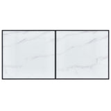 Dining Table White 160x80x75 cm Tempered Glass 281553