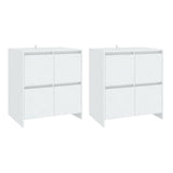Sideboards 2 pcs White 70x41x75 cm Engineered Wood 3098089