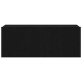 TV Cabinet Set 7 pcs Black Oak Engineered Wood 3332572