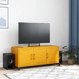 TV Cabinet Mustard Yellow 100.5x39x43.5 cm Steel 846647