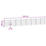 Fence Panel 8 pcs WPC and Aluminium Brown 3429382