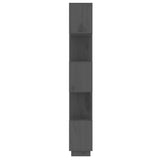 Book Cabinet/Room Divider Grey 51x25x163.5 cm Solid Wood Pine 814046