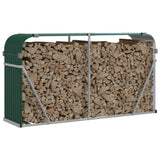Log Holder Green 180x45x100 cm Galvanised Steel 364544