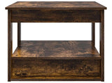 Coffee Table Smoked Oak 72 x 50 x 50 cm Engineered Wood 8000192