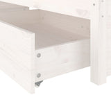 Bed Frame without Mattress with Drawers White Super King 3103529