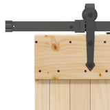 Sliding Door NARVIK Natural and Black 3445394