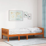 Children's Bed without Mattress Wax Brown 90x200 cm Solid Wood Pine 855029