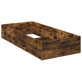 Bed Surround for Adjustable Bed Base Smoked Oak 90 x 200 cm 8021827