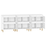 Sideboards 3 pcs White 60x35x70 cm Engineered Wood 3185767
