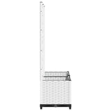 Garden Planter with Trellis White 80x40x136 cm PP 153282