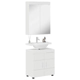 Bathroom Furniture Set TULUM 2 pcs High Gloss White 3398018