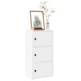 Bookcase White 40x24x77 cm Engineered Wood 860364
