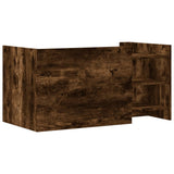 Coffee Table Smoked Oak 100x50x50 cm Engineered Wood 848350