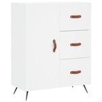 Highboard White 69.5x34x180 cm Engineered Wood 3189413