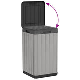 Outdoor Garbage Bin Grey 38x38x65 cm PP 364225