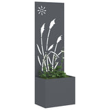 Garden Privacy Screen Anthracite 50 x 140 cm Cold-rolled steel 876429