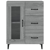 Sideboard Grey Sonoma 69.5x34x90 cm Engineered Wood 817367