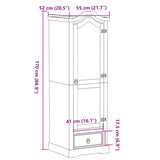 Wardrobe Corona 55x52x170 cm Solid Wood Pine 4002765