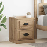 Bedside Cabinet with Drawer 2 pcs Artisan Oak 39 x 39 x 47.5 cm 881331