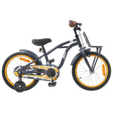 Kids Bike 16 Inches for 4-6 Years Old Dark Grey 42009309