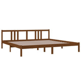 Bed Frame without Mattress Honey Brown Solid Wood 200x200 cm 814907