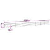 Fence Panel 9 pcs WPC and Aluminium Black 3429455