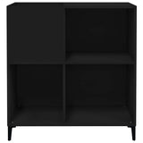 Record Cabinet Black Engineered wood, metal Record Cabinet 831998