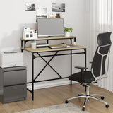 Desk Sonoma Oak 100x50x90 cm Engineered Wood and Iron 826700
