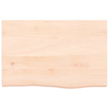Basin Shelf Wall Mounted Steel and Solid Wood Oak 3302541