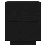 Bedside Cabinet 2 pcs Black Oak 45 x 40 x 55 cm Engineered Wood 863062