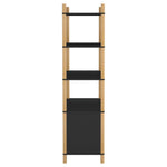 ZNTS Highboard Black 80x40x153 cm Engineered Wood 345703