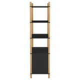ZNTS Highboard Black 80x40x153 cm Engineered Wood 345703