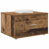 Drawer Cabinet with Wheel Old Wood 55 x 45 x 31 cm 869312