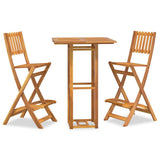 Outdoor Bar Set Natural Wood Solid acacia wood with an oil finish 3104961