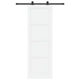 Sliding Door Manual ORKDAL White and black 78 x 232 cm 3333447