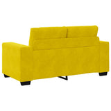 Sofa Yellow 160 x 77 x 82 cm Fabric 4105116