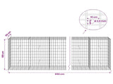 Gabion with 3.5 mm Wire and 5x10 cm Mesh 650x50x100 cm 3462823