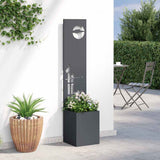Garden Privacy Screen Anthracite 32 x 150 cm Cold-rolled steel 876401