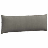 Sofa Pillows 2 pcs Light Grey 120 x 40 cm Corduroy Fabric 42013817