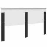 Headboard with Headboard Black Oak 180 cm Engineered wood 887726