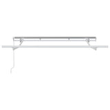 Awning Frame Retractable Manual White 2.5 x 2 m Metal 42002540