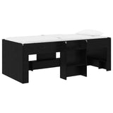 Kids'High Bed Frame 2 pcs Black Oak 90 x 200 cm 3422556