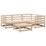 Garden Sofa Set Natural Wood Solid pine wood Large Modular 3299419