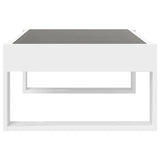 Coffee Table with Infinity LED White 90x53x30 cm 847637
