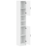 Bathroom Cabinet with Open Shelf UTRECHT White 30 x 31 x 187 cm 897695