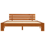 ZNTS Bed Frame without Mattress Honey Brown 180x200cm Solid Wood Pine 283183